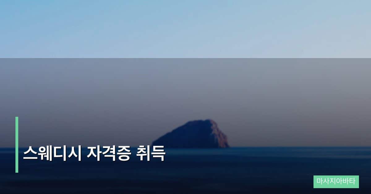 스웨디시 자격증 취득, 단계별 준비 방법과 추천 교육 기관 완전 정리