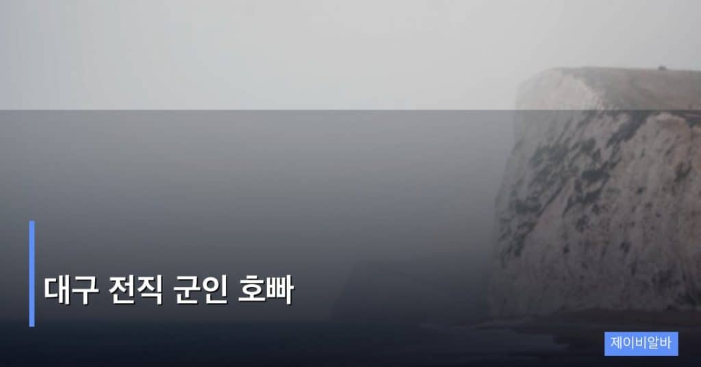 대구 전직 군인 호빠