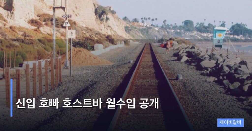 신입 호빠 호스트바 월수입 공개