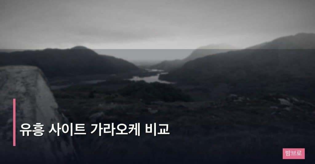 유흥 사이트 가라오케 비교