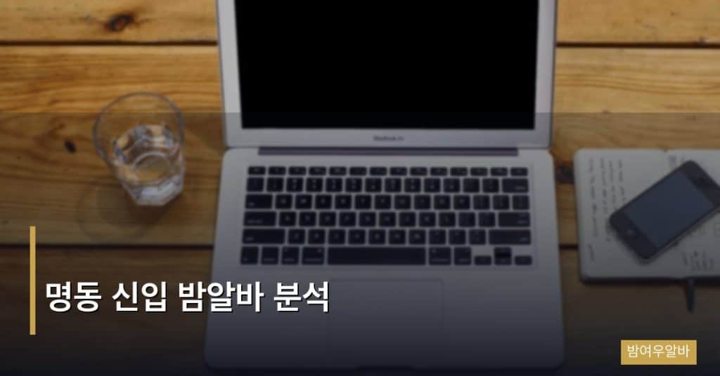 명동 신입 밤알바 분석